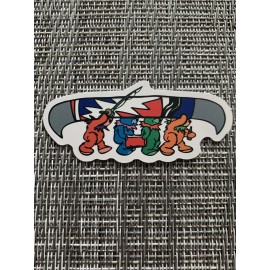 Grateful Dead / Jerry Garcia / Dead & Co Dancing Bears w/ Canoe Vinyl Sticker