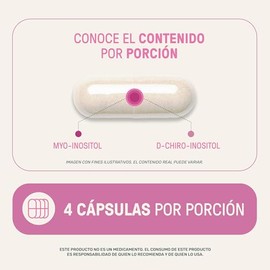 LIFE 360+ | Inositol Platinum | Ratio 40:1 | 360 cápsulas | 2492 mg por porción | Ingredientes Naturales | Myo & D-Chiro Inositol Platinum y Estearato de Magnesio