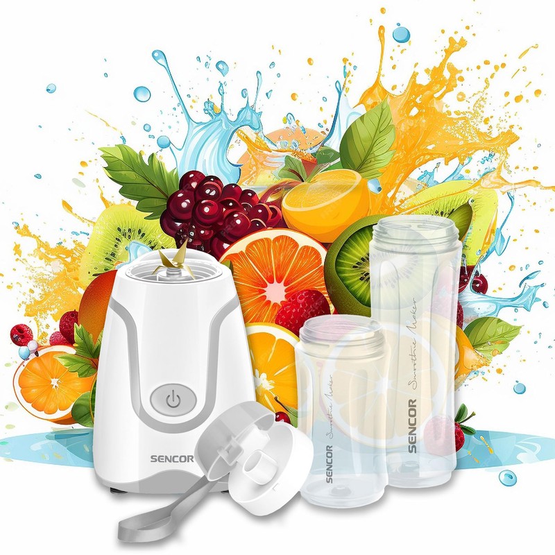 Sencor SBL2200WH 300W Smoothie Blender with 2 Impact Resistant BPA