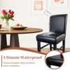 KIDOACOW PU Leather Bar Stool Covers Set of 6, Waterproof