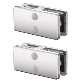Glass Clamp, 2 Pack Stainless Steel 304 Adjustable 180° Corner Glass Clips for Frameless Railing, Staircase, Balcony, Glass Holder - Perfect for Stairs, Balusters, and Railing Systems