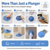 Bathtub Drain Stopper, 6 Inch Silicone Tub Stopper, Reusable Suction