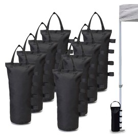 MOPHOEXII Canopy Weights Bag Leg Weight for Pop up Canopy Tent, Sand Bags for Patio Umbrella Instant Outdoor Sun Shelter,8pcs-Pack Black