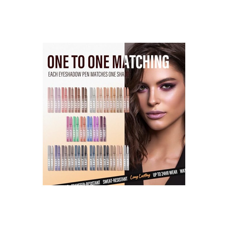 6 Pieces Eyeshadow Stick Set, Cream Eyeshadow Pencil Crayon, Waterproof