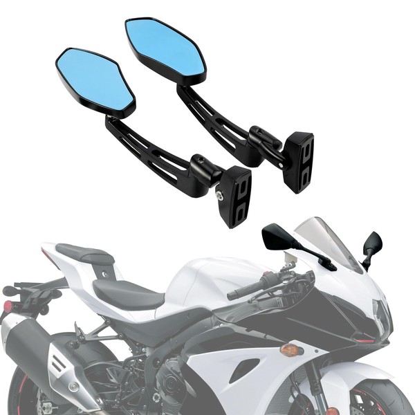 IUVWISN Racing Motorcycle Mirrors Sport Bike Rear View Adjustable Side