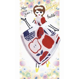 Prairie Dog Floral Sisters Triple Gauze Handkerchief Gift Daisy x Red Blue Apple (PCFS-R903) LSB2024