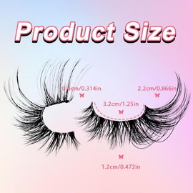 Wispy Cat Eye Look False Eyelashes for Lash Extensions, 5 Pairs Natural Curling Cluster Faux Lashes for Eyelashes Extensions, Fake Lash for Makeup Enhancement