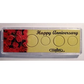Whitman 3 LOT DEAL - 5 Coin HAPPY ANNIVERSARY Set Holders by Whitman  1c-50c