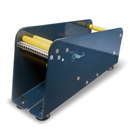 Excell LD-318 Manual Metal Label Dispenser for 3" Labels, Pull-and-Take Design, Non-Slip with 4 Suction Cups, Durable Metal Construction, Includes Dispenser (3" Wide, 3" Core)