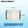 Fits Intex & Coleman Pool Split Hose Fitting Connector, 1.5