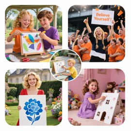 Foam Board 16 x 20 in, 12 Pack White Poster Board, 3/16 in Thick Craft Foam Core Board, Double Sided, Foam Sheets for Picture, Project, Presentation, Artwork, Signage and Crafts