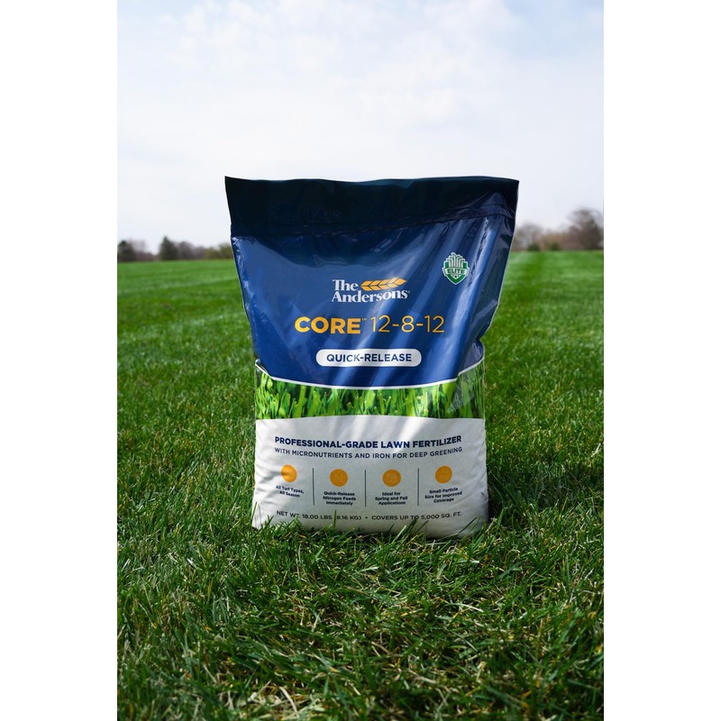 The Andersons Core 12-8-12 Professional-Grade Quick-Release Lawn Fertilizer - 18
