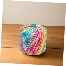 DOITOOL 1roll Gradient Cotton Yarn for Knitting Dyed Crochet Thread for Scarves Hats Shawls Soft Material for Creative Projects Neon Water-Soluble