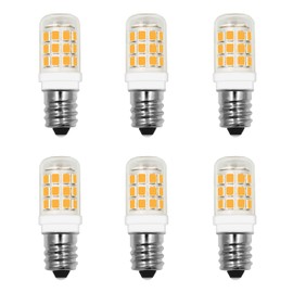 LFLAMPON E12 LED Small Light Blub,3W Equivalent 25-30W Incandescent, 3000K Warm White LED Candelabra Base Bulbs,120V 300LM Non-Dimmable for Chandelier,Dryer Lamp, 6 Pcs