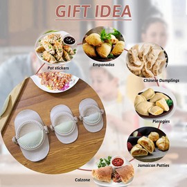 Qezodsx Empanadas Press Mold Maker Set Empanada with Dough Cutter and Stuffing Spoon