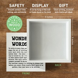 Writer Gift for Women Men, Author Novelist Typywriter Gift Writing Lover Journalist Christmas Birthday Gift Journalist Writer Home Office Bedroom Desk Decor Wooden Sign, Wonderful Wordsmith