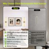 Battery Operated Wall Sconces Set of Two: Dimmable Wireless Wall