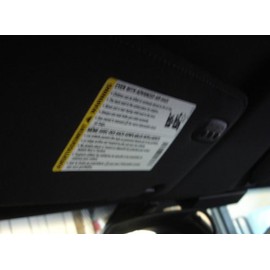 Corvette C5 C6 Sun Visor Airbag Decal Covers- Felt