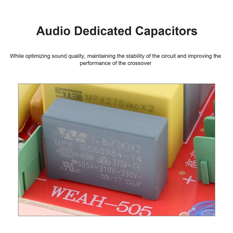 DriSentri 5 Way Crossover Speaker, 250W 5 Way 2 Treble