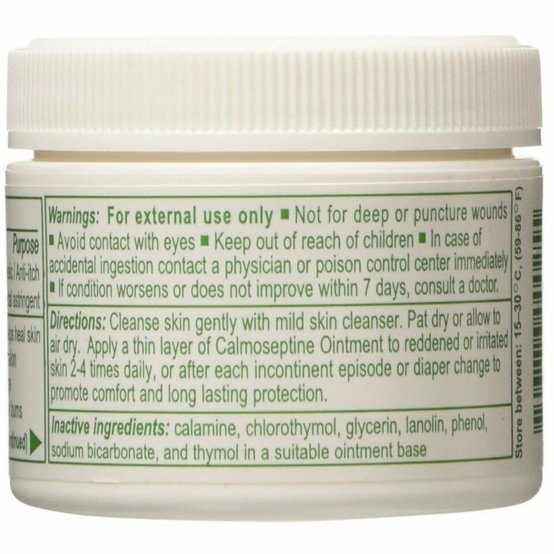 Calmoseptine Ointment 2.5 oz Jar