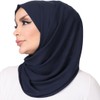TUĞRALI TESETTÜR Premium Chiffon Hijab Scarf, Black, Modest Head Cover