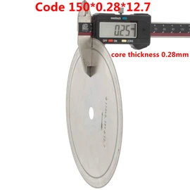 JINGLING 6" inch Diamond Lapidary Saw Blade Super-Thin Rim 0.36mm Arbor Hole 1/2" Pack of 5Pcs
