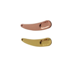 NOLITOY 2pcs Face Mask Spoon Facial Cream Spoon Cosmetic Scoop Mini Cosmetic Spatulas Curved Cosmetic Spatula Makeup DIY Accessories Cosmetic Spoon Makeup Mixing Tool Facial Spatula Golden
