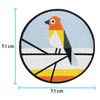 Finally Home Iron-On Patch, Colourful Bird, Natural Iron-On Patch, Birds