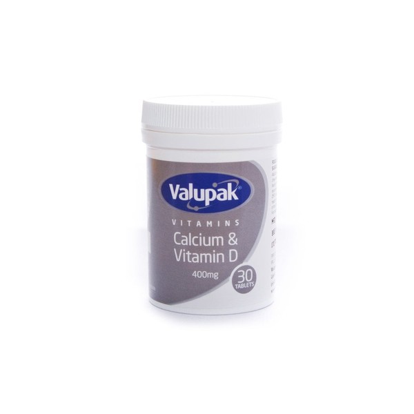 Valupak Chewable Calcium & Vitamin D Tablets 30's