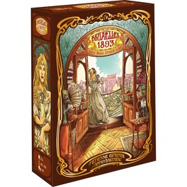 Geek Attitude Games Bruxelles 1893 Including Belle Epoque Expansion - Worker Placement & Bidding Strategy Board Game, Ages 14+, 2-5 Players