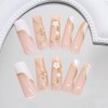 RikView Coffin Press on Nails Long Fake Nails with 3D
