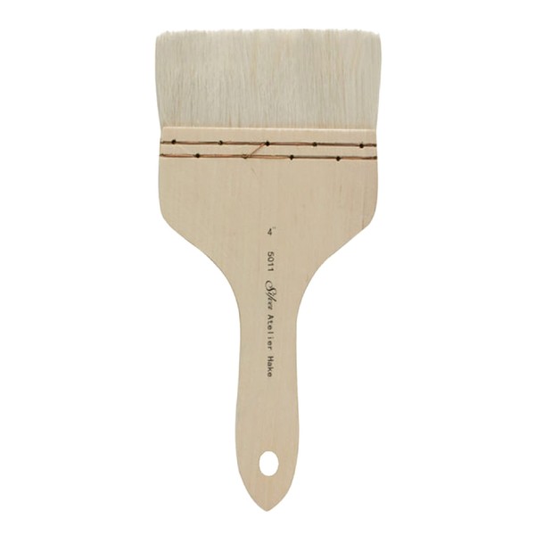 Silver Brush Limited 5011-4 Silver Atelier Hake Flat Brush, Size