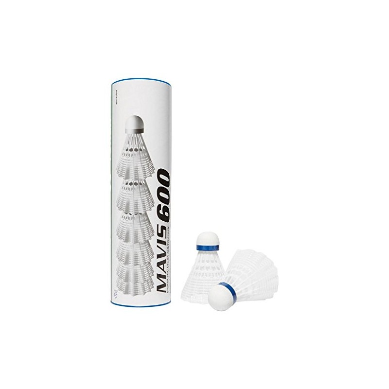 YONEX Mavis 600 Shuttles (Tube of 6) - White