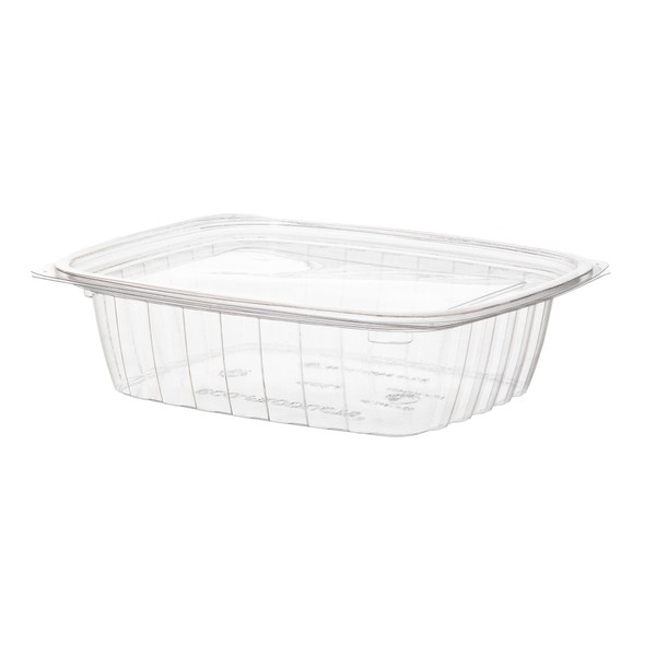 Eco-Products Clear Disposable Rectangular Deli Container with Lid, Eco-Friendly Compostable