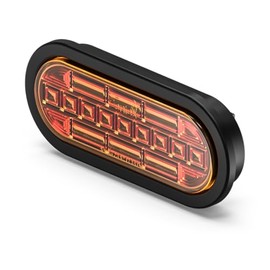 Feniex Trucking Series LED DOT lights (Amber, 6" Oval STTR)