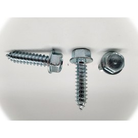 (Qty 25pcs) Hex Washer Head 3/8x1-1/2 Hex Washer Head Sheet Metal Screws 3/8x1.5 Multi-Purpose Comprehensive Hardware Fastener Assortment Kit Cit03743Riv