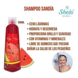 Shampoo Sandia Shelo Nabel 500ml Cero Lagrimas Niños 2 Pack