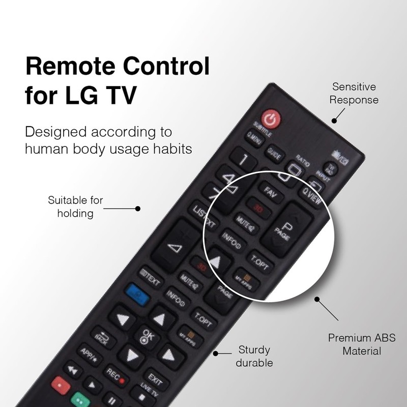 Laser Remote Control for LG TV – Compatible with LED,
