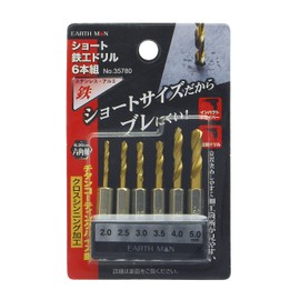 Takagi Earth Man Iron Work Drill Short Set of 6 (Metal & Metal)