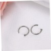 COLLBATH 8mm Titanium Steel Nose Hoop C-shaped Nose Comfortable and