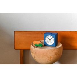 Remnos Alarm Clock Analog Falbe Natural Color Wood Farbe Blue PA25-01 BL Lemnos