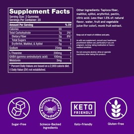 Bulletproof Sugar-Free BlackBerry Flavor Sleep Gummies, 60 Count, Keto Supplement for Sleep Support