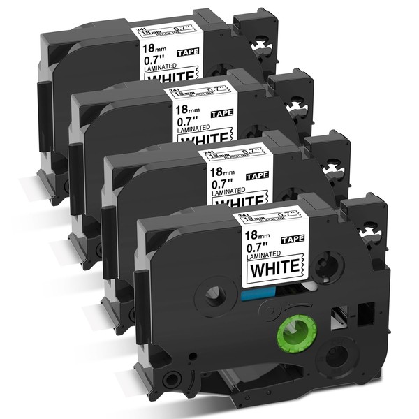 TZe-241 Label Tape 18 mm 0.7 Compatible with Brother P-touch