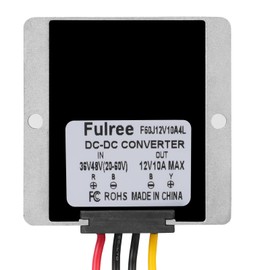 DC-DC Buck Converter, 20-60V to 12V 10 A DC Power Converter, Waterproof Step-Down Converter, DC Voltage Regulator Module for Screens, Fans, Vehicles, Robots, Photovoltaic Panels, CNC Machines