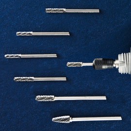 Super hard rotary bar basic 5/4/3/2.5mm Dremel grout tool white cement removal, individual purchase, rotary bar basic (angular 3-pie) / 초경로타리바 베이직 5/4/3/2.5mm 드레멜 줄눈공구 백시멘트제거 낱개구매, 로터리바베이직(각진형3파이)