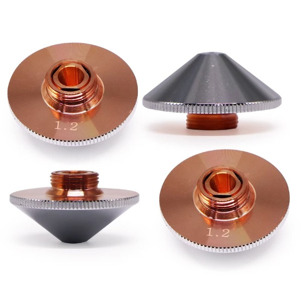 FONLAND 10 Pcs Laser Nozzle Double Chromed Dia.28mm H15mm Caliber
