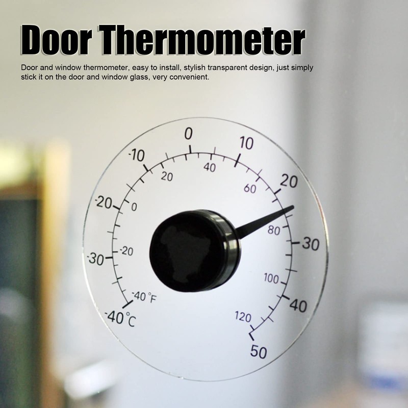 Outdoor Window Thermometer, Stick On Window Thermometer Temperature Indoor/Outdoor Waterproof