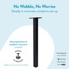Architectural Mailboxes Brighton Aluminum Mailbox Post, Compatibility Code A, B,