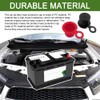 Rebvugr 4PCS Car Battery Terminal Cover, Battery Terminal Protector, Batteries