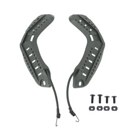 Helmet Side Guide Rail ARC Helmet Mount Rail for Fast Helmet Accessories with Lanyard Mounting Screws Green